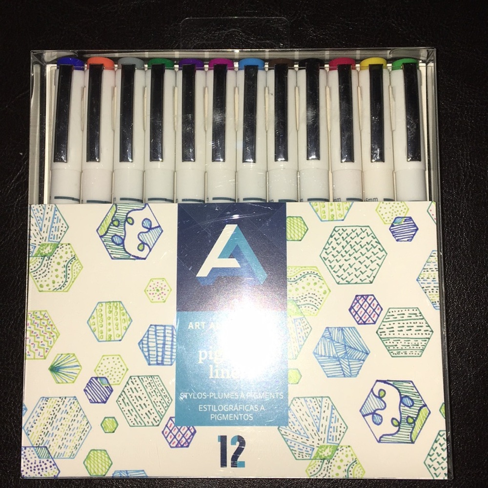 12 Art Alternatives Pigment Liners .45mm nibs